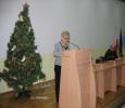 2008-12-10.Wigilia.Życzenia składa prezes Krystyna Mroczkowska