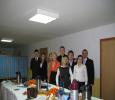 uczniowie z Zespołu Szkół w Malinowie wraz z opiekunką - p.Janiną Antoczenko-Ropiak zadbali o elegancką oprawę i miły nastrój