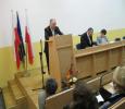 zebranie sprawozdawcze... burmistrz Bronisław Mazurkiewicz