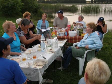Spotkanie integracyjne nad Jeziorem Jele w czasie Rajdu grunwaldzkiego