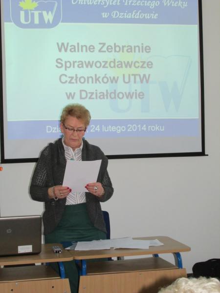 Walne... Sprawozdanie finansowe przedstawia Zenobia Bartnicka