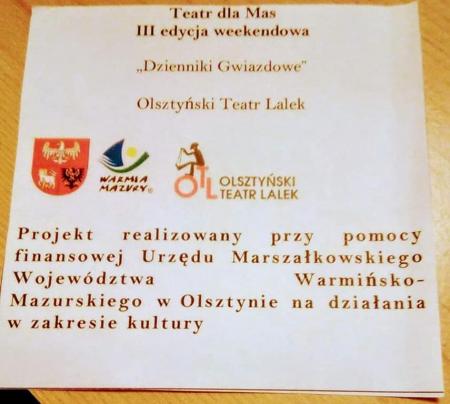Spektakl "Dzienniki gwiazdowe".